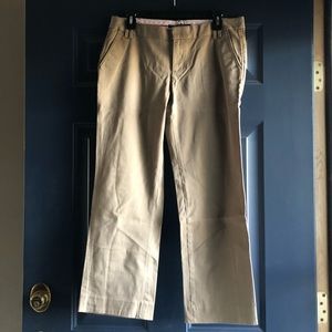 Women’s tan Gap straight leg khaki pants
